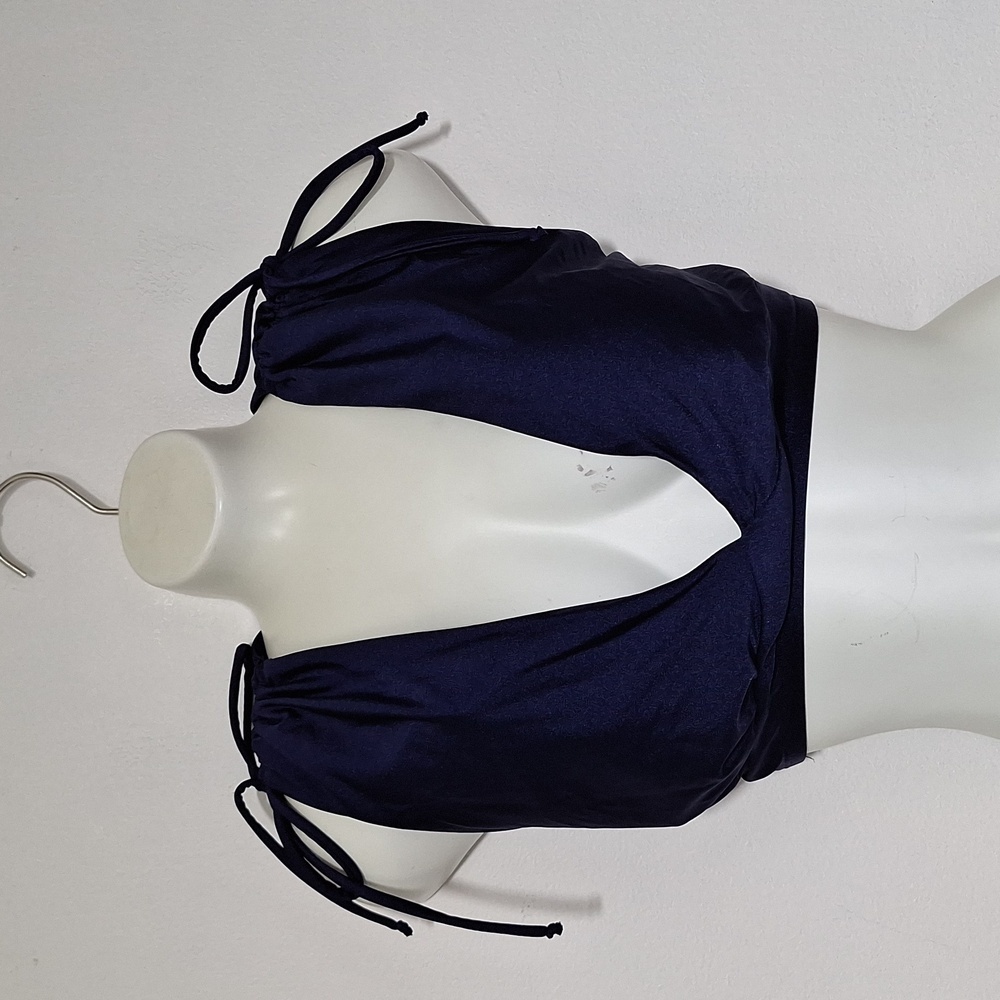 Time & Tru Swim Bikini Top Navy Blue